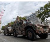 SERVAL vehicle on the Champs-Élysées for the first time